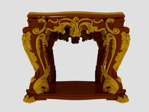 Square table Modello 3D