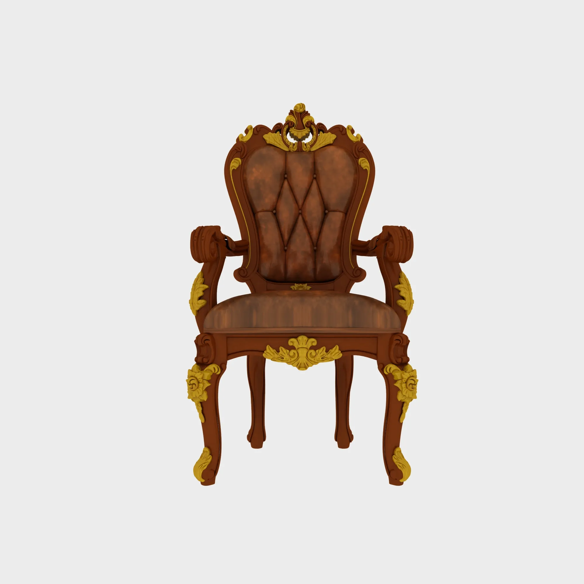 Dining Chair 3D Model .c4d .max .obj .3ds .fbx .stl .blend