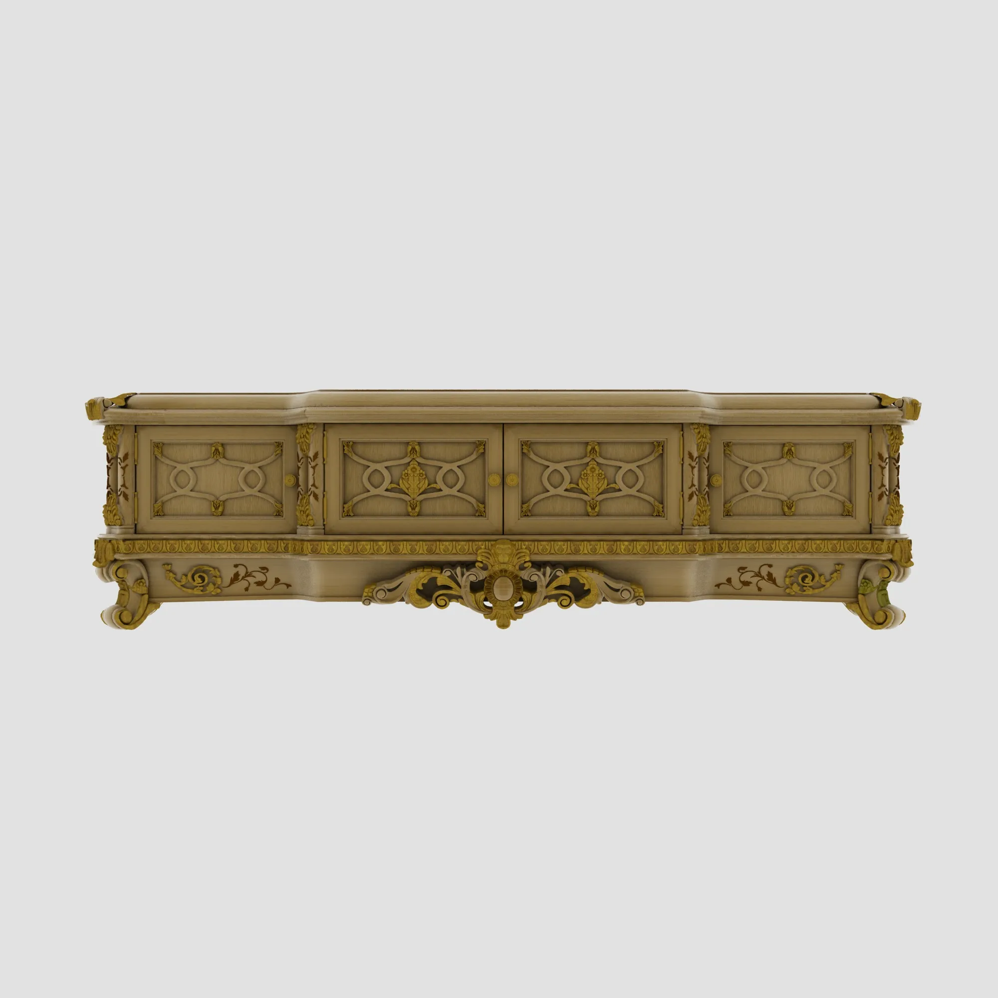 TV stand 3D Model .c4d .max .obj .3ds .fbx .stl .blend 