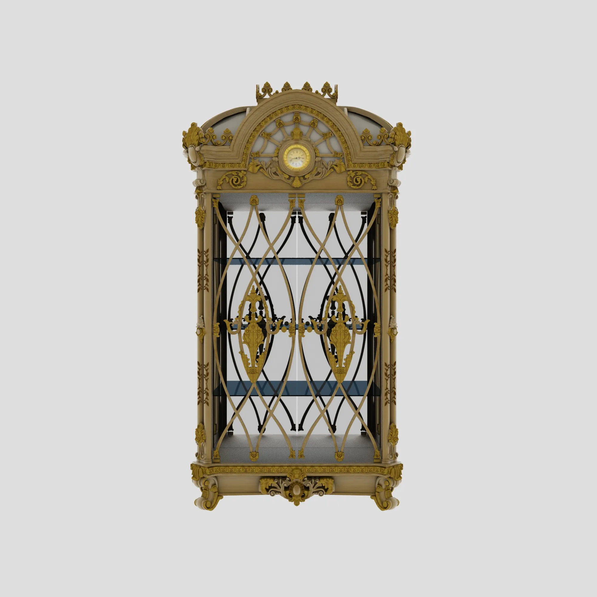 Wine cabinet 3D Model .c4d .max .obj .3ds .fbx .stl .blend 