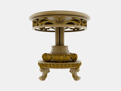 Round table Modèle 3D