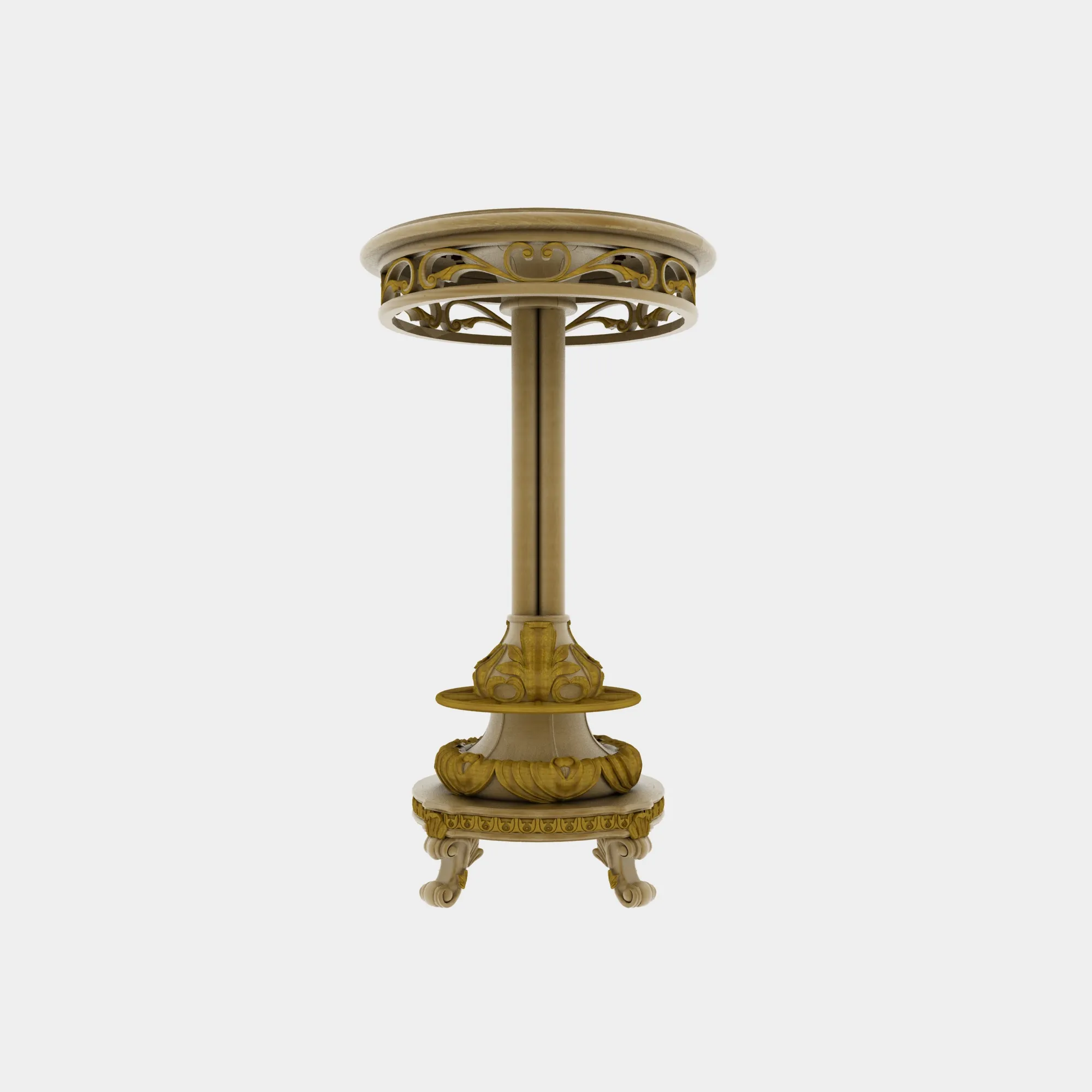 Bar counter 3D Model .c4d .max .obj .3ds .fbx .stl .blend 