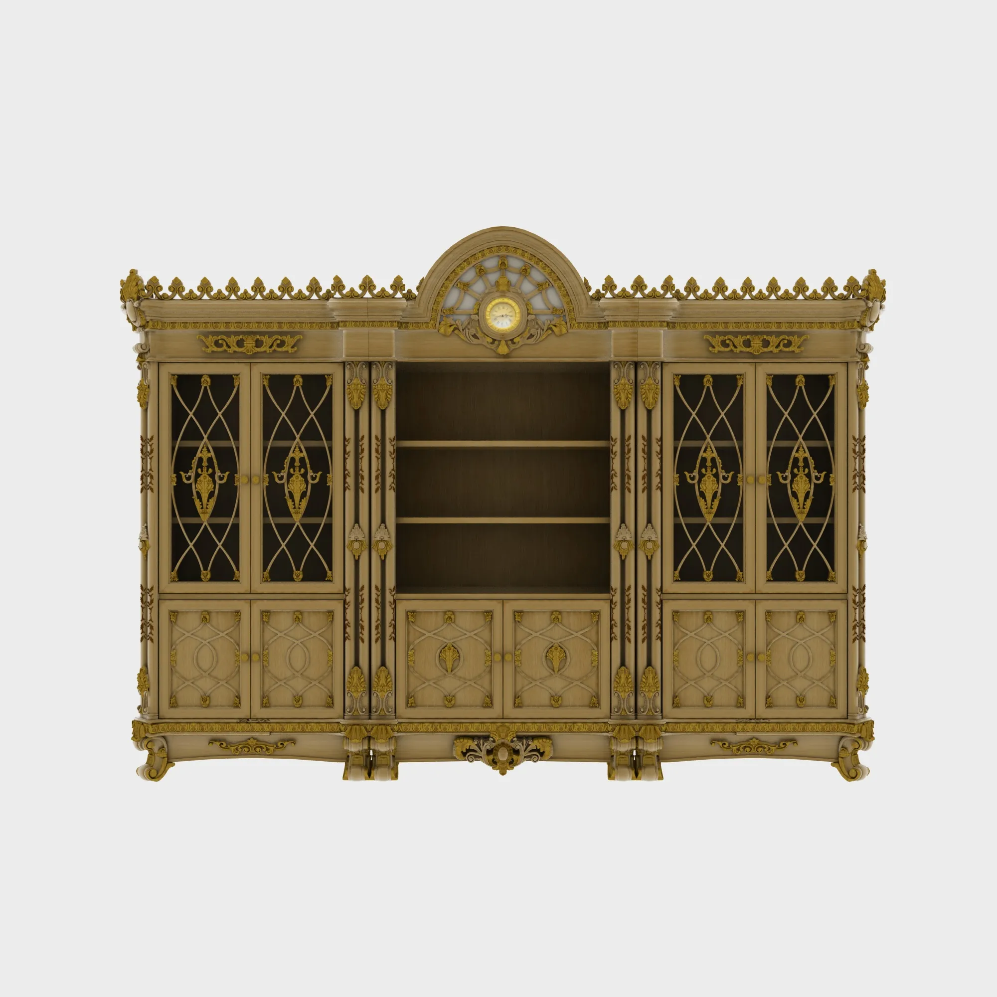 Bookcase 3D Model .c4d .max .obj .3ds .fbx .stl .blend 
