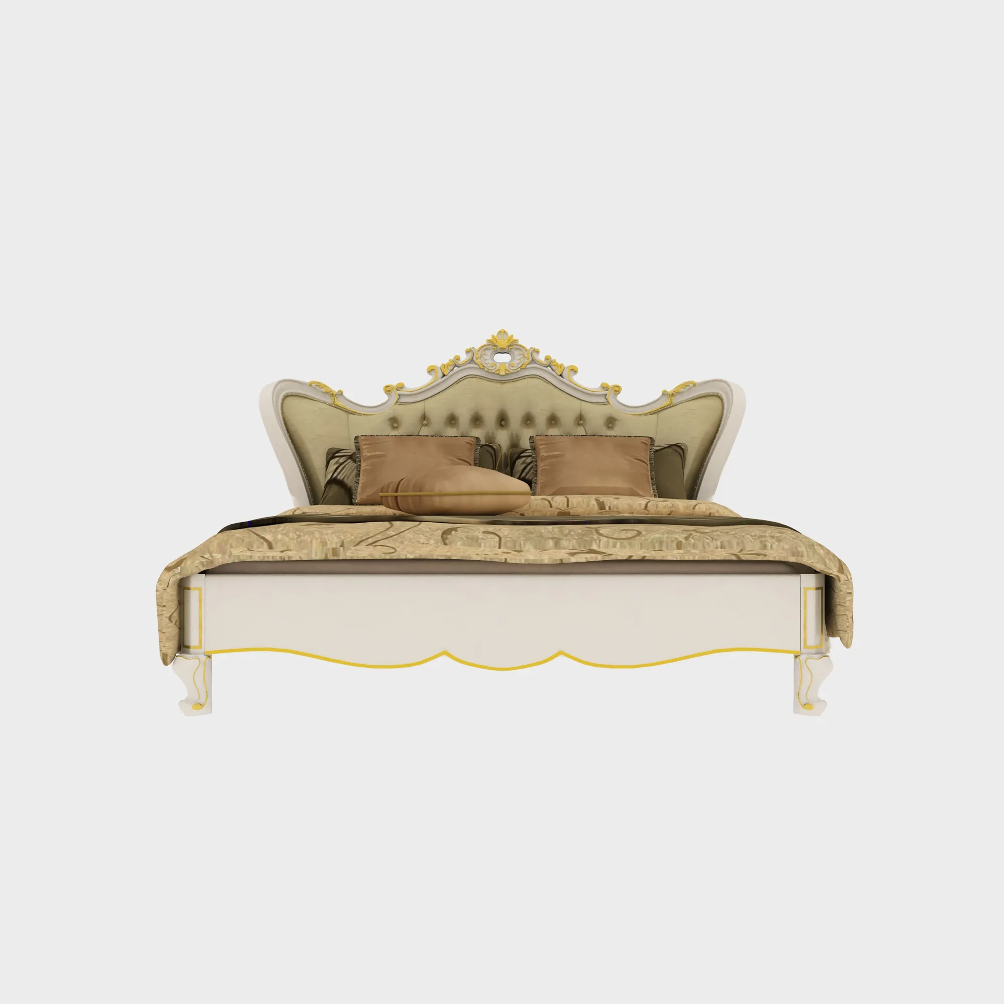 Bed 3D Model .c4d .max .obj .3ds .fbx .stl .blend 