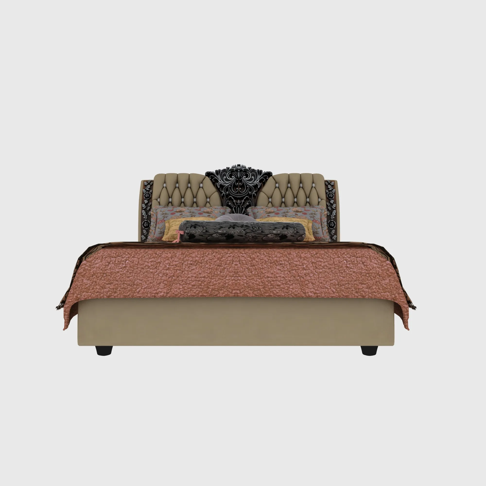 Bed 3D Model .c4d .max .obj .3ds .fbx .stl .blend