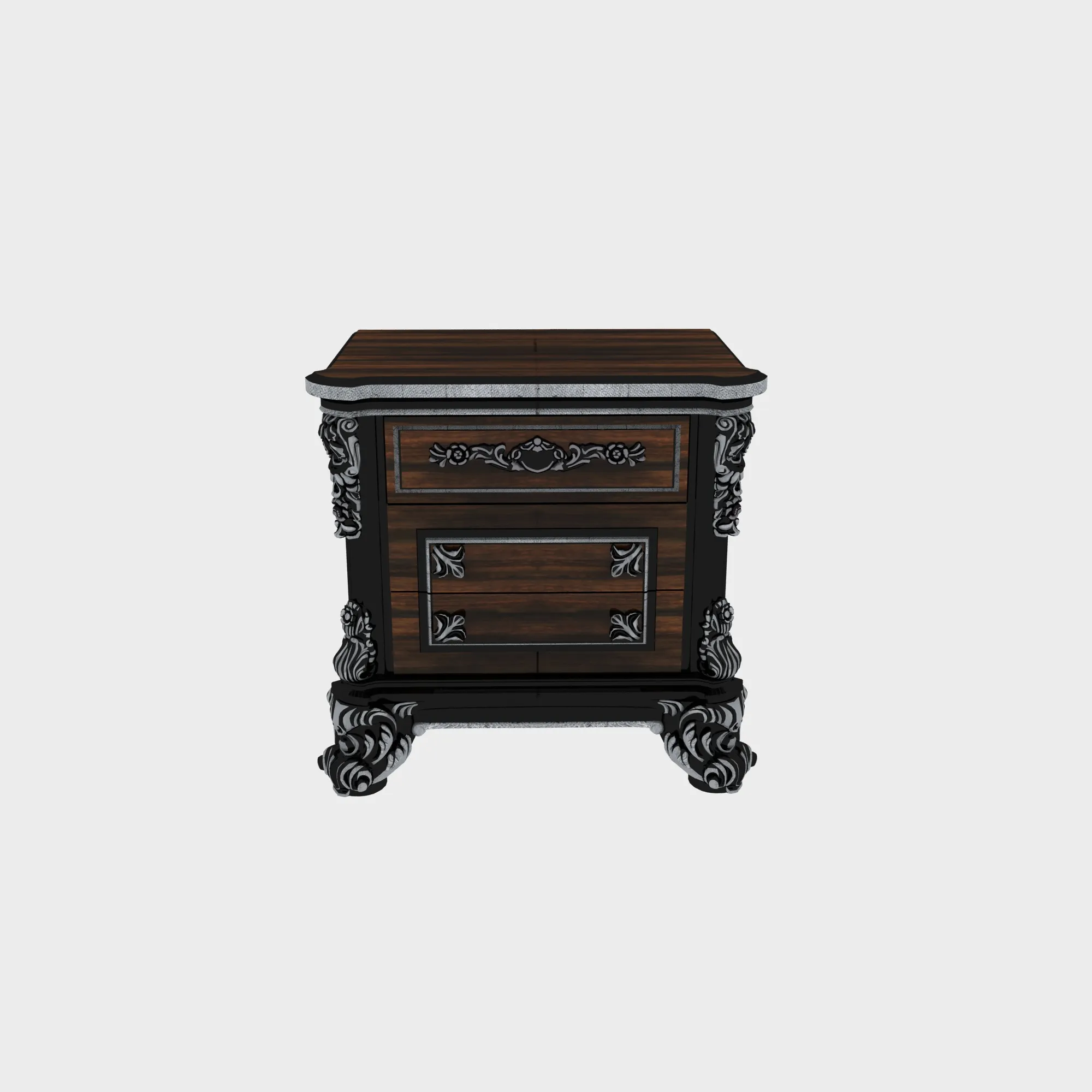 Nightstand 3D Model .c4d .max .obj .3ds .fbx .stl .blend 