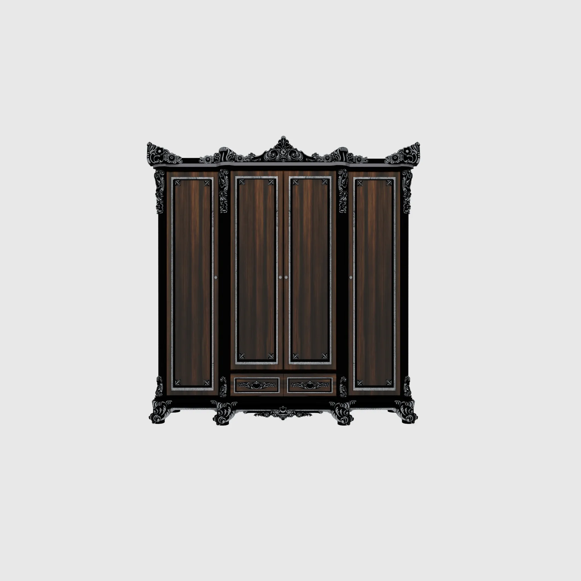 Wardrobe 3D Model .c4d .max .obj .3ds .fbx .stl .blend 