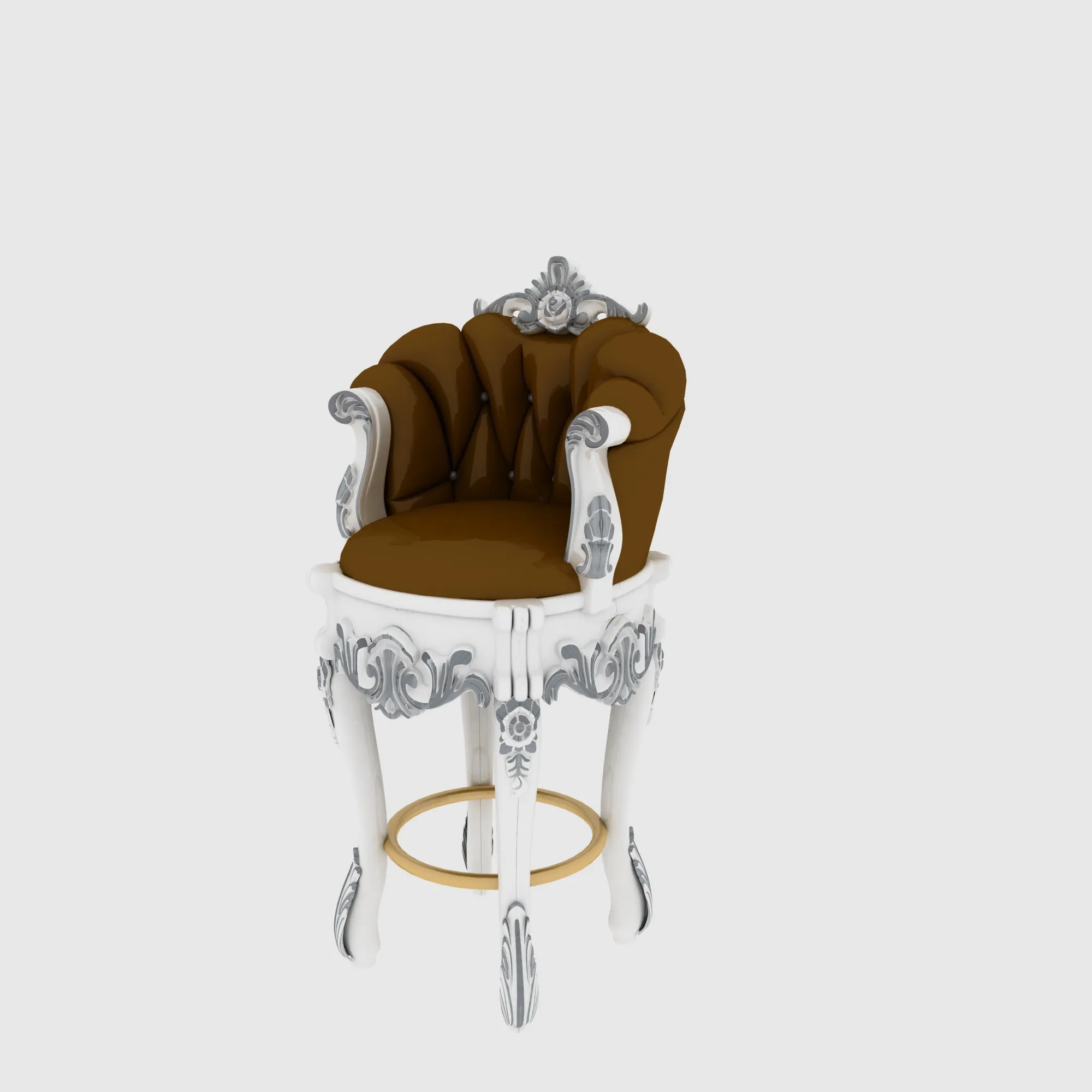 Bar Stool 3D Model .c4d .max .obj .3ds .fbx .stl .blend 