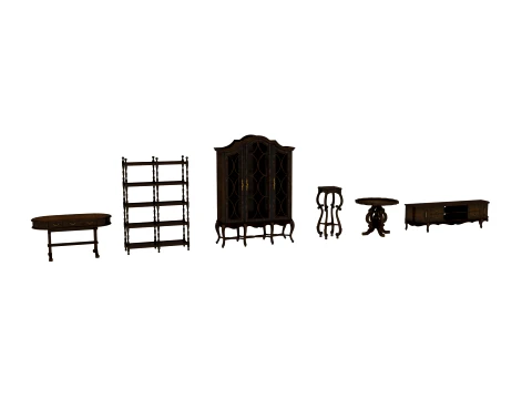 Small furniture items 3D Model
