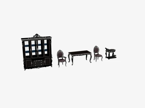 Restaurant furniture 3D Model