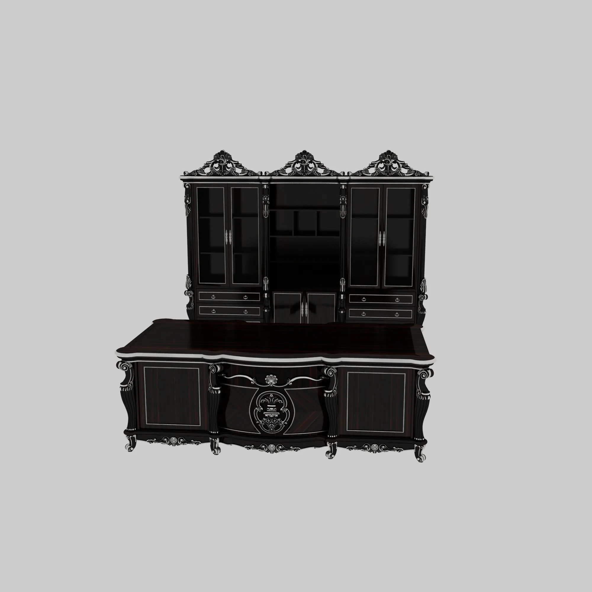 Study furniture 3D Model .c4d .max .obj .3ds .fbx .stl .blend 