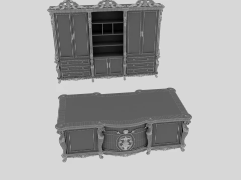 Study furniture 3D Model