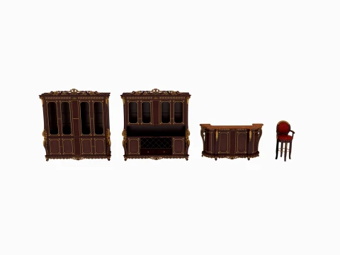 Bar furniture 3D Modell