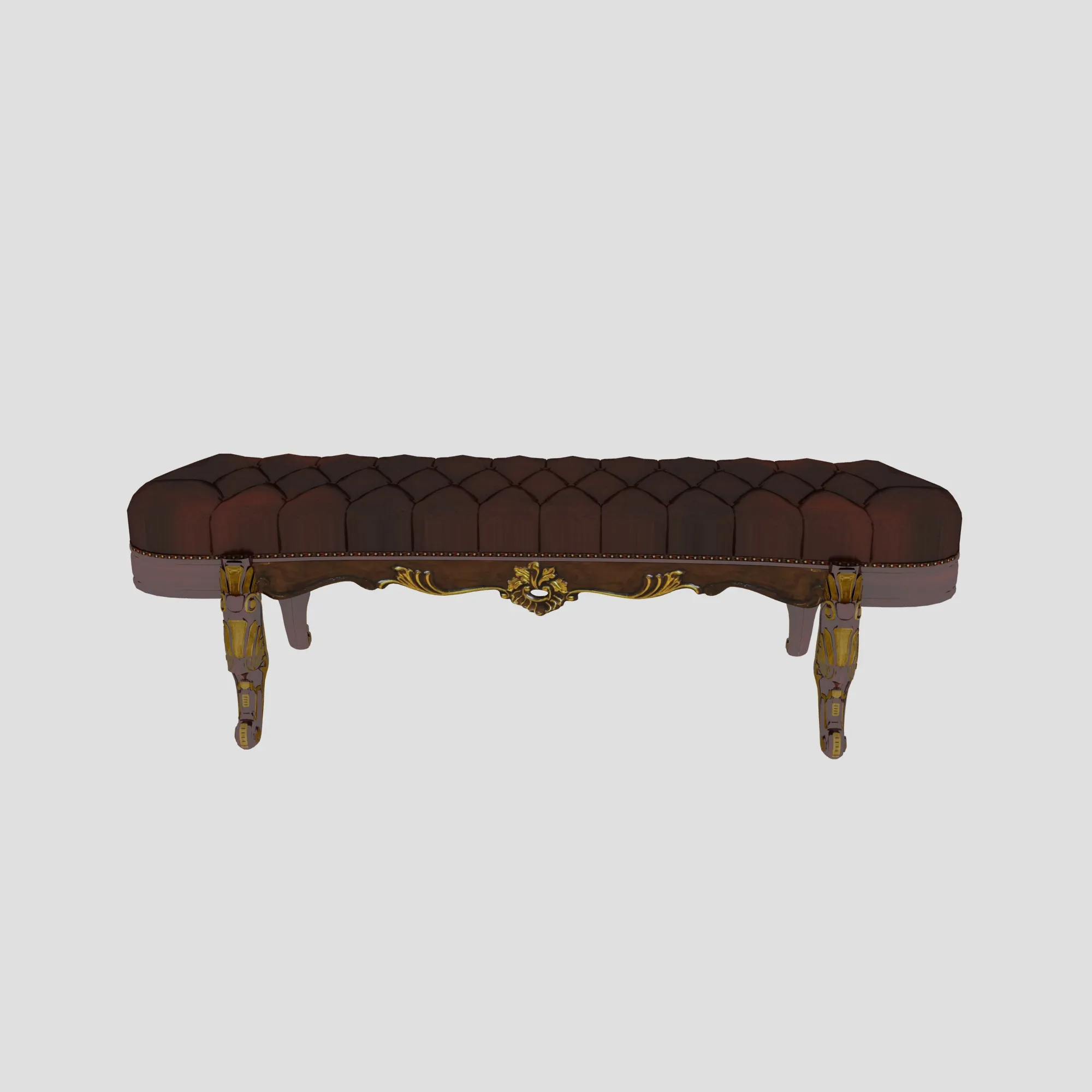 Footstool 3D Model .c4d .max .obj .3ds .fbx .stl .blend 