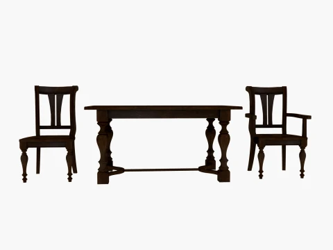 Restaurant furniture Modelo 3D