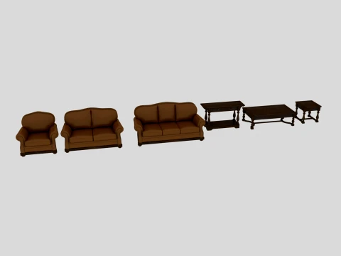 Living room furniture 3D Модель