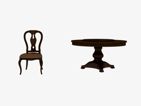 Restaurant furniture 3D Model