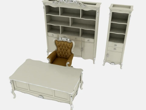 Study furniture 3D Model