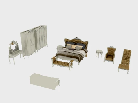 Bedroom furniture 3D 모델