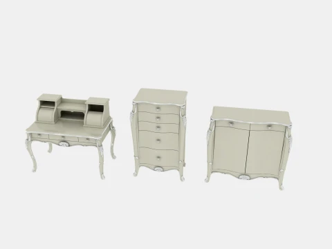 Small furniture items 3D Model