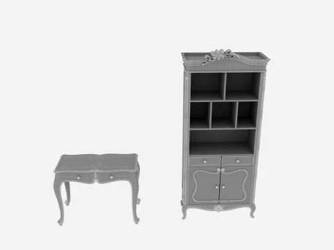 Study furniture 3D Model