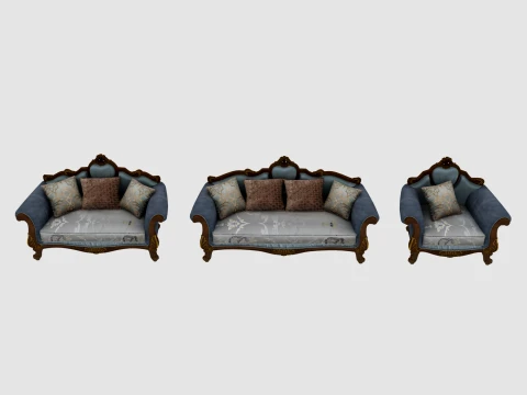 Living room furniture 3D Model