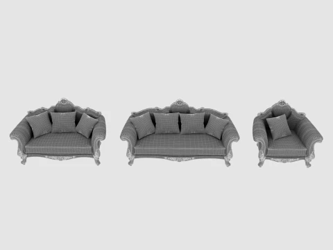 Living room furniture 3D Model