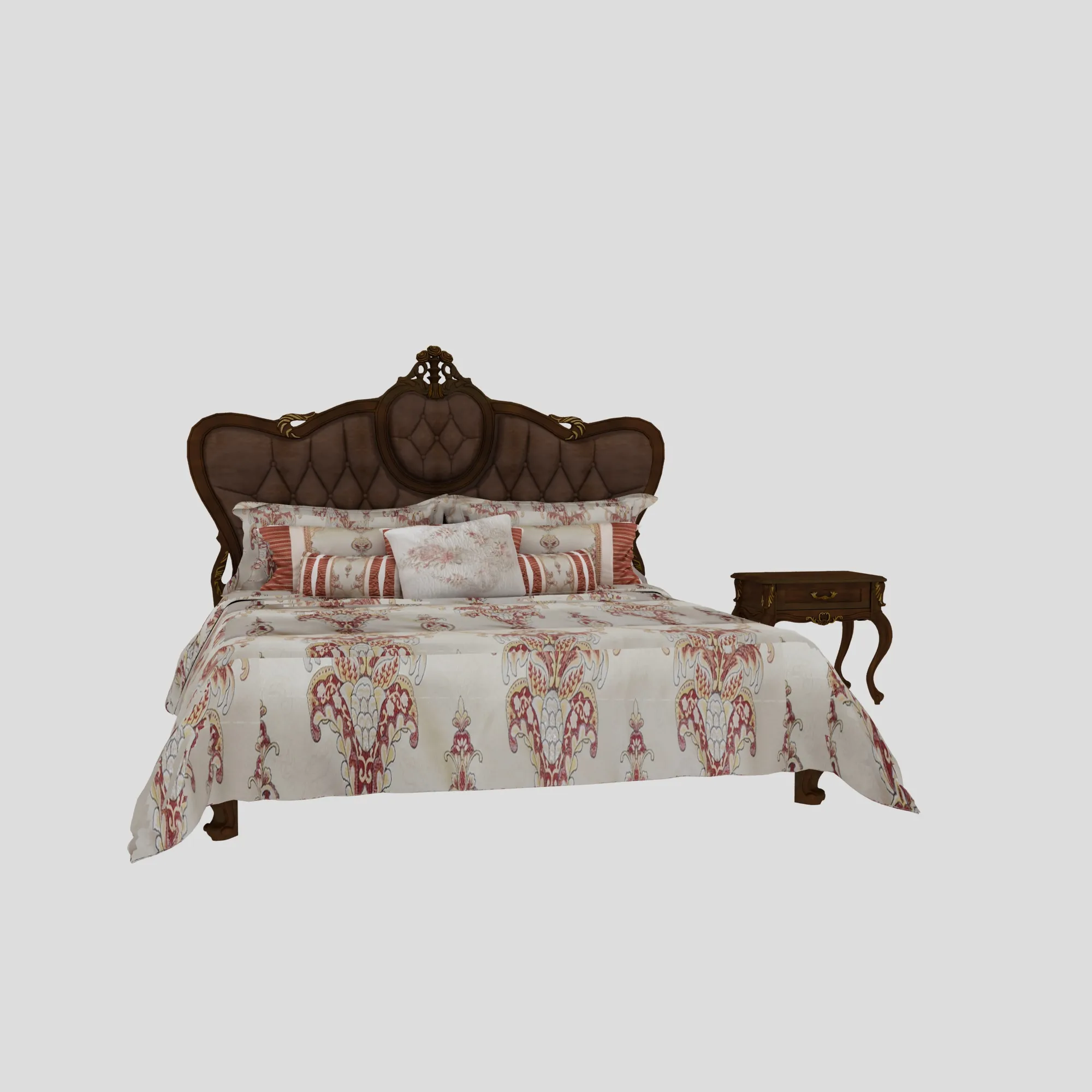 Bedroom furniture 3D Model .c4d .max .obj .3ds .fbx .stl .blend 