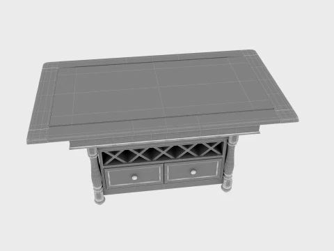 Restaurant furniture 3D Model
