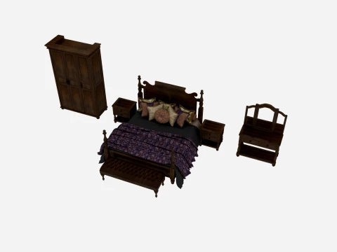Bedroom furniture 3D Модель