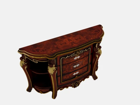 Sofa back cabinet 3D Model