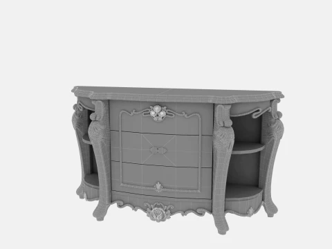 Sofa back cabinet 3D Model