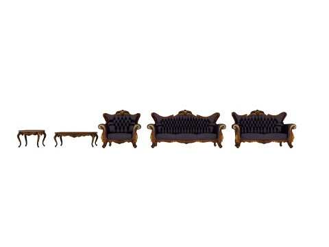 Living room furniture 3D Model