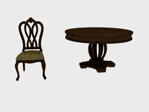 Restaurant furniture 3D Model