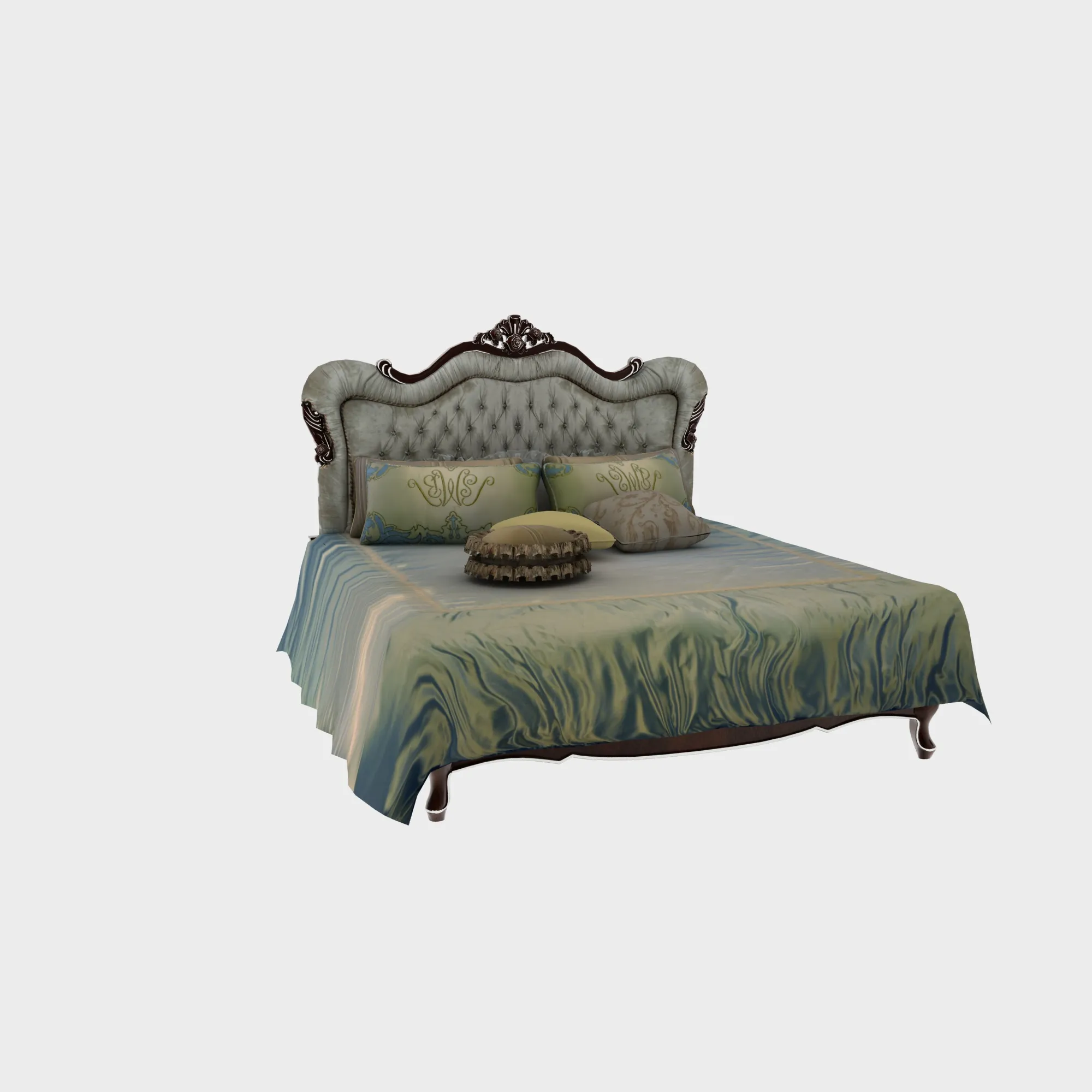 Bed 3D Model .c4d .max .obj .3ds .fbx .stl .blend 
