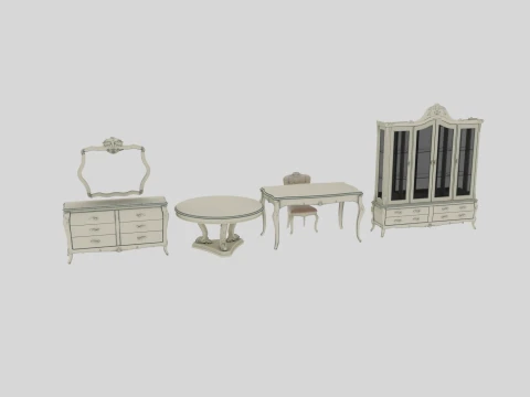 Restaurant furniture Model 3D