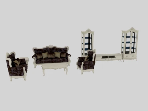 Living room furniture 3D Model