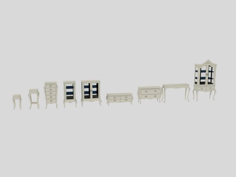 Small furniture items 3D Model