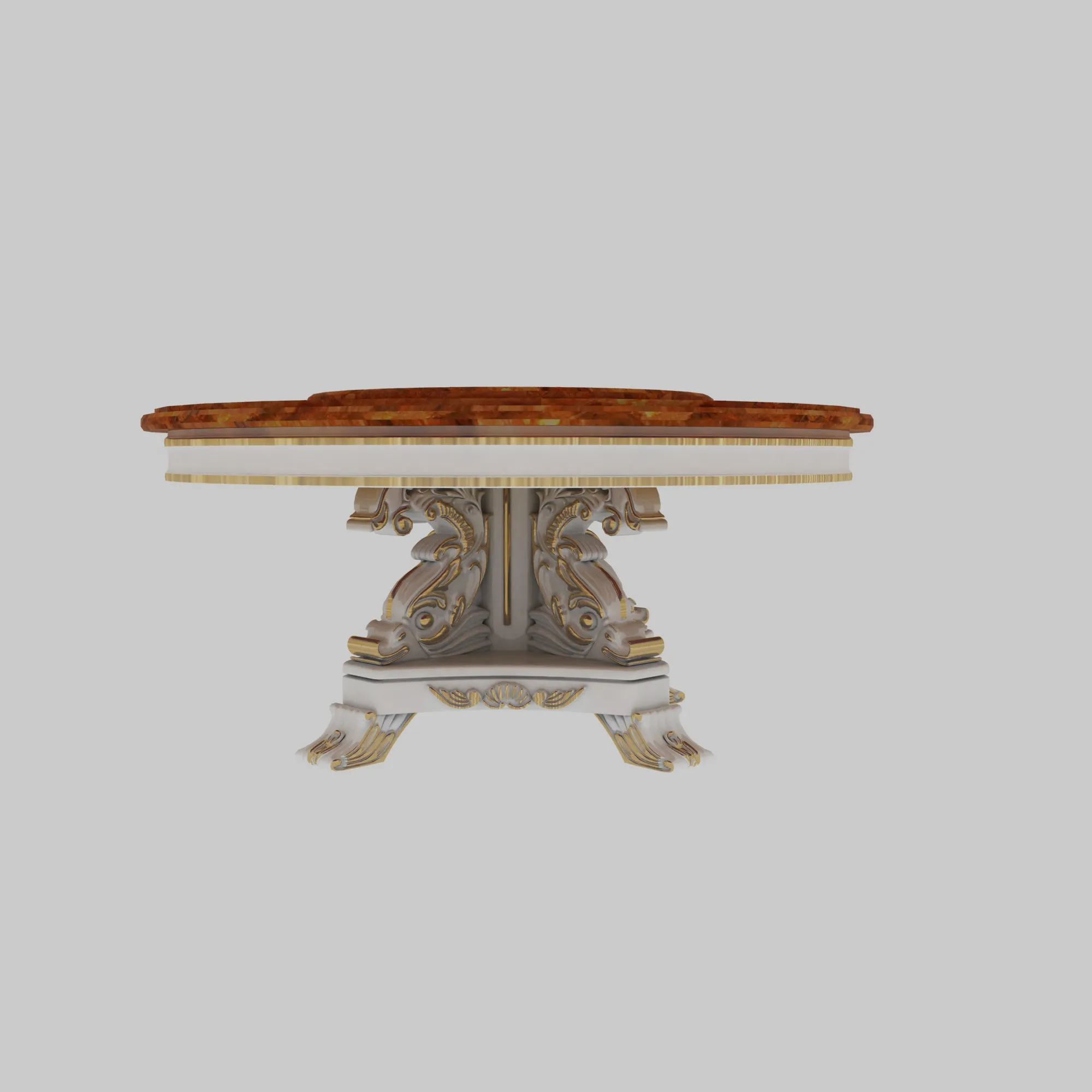 Dining table 3D Model .c4d .max .obj .3ds .fbx .stl .blend 