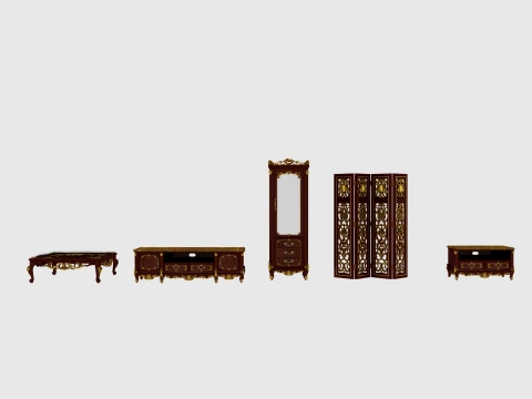 Living room furniture 3D 모델