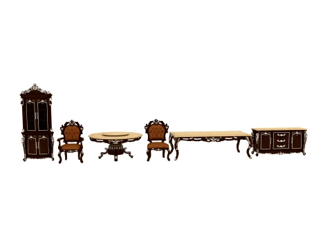 Restaurant furniture 3D Model