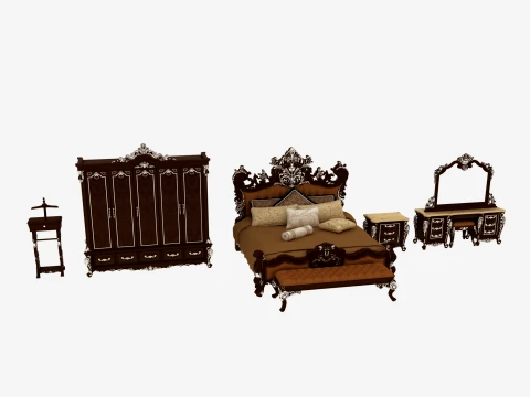 muebles de dormitorio Modelo 3D