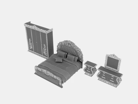 Bedroom furniture 3D Model