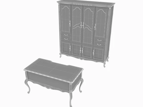 Study furniture 3D Model