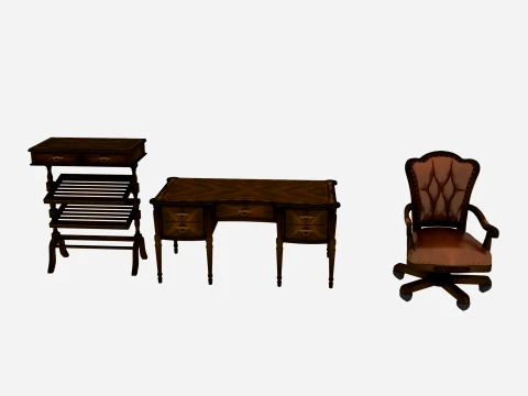 Study furniture 3D Model