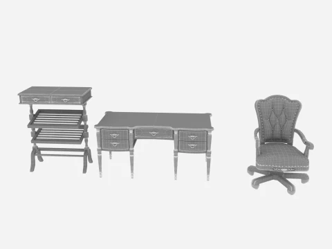 Study furniture 3D Model