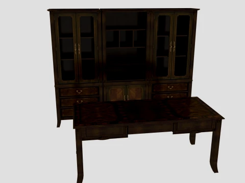 Study furniture 3D Model