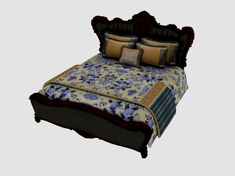 Ł&oacute;żko Model 3D