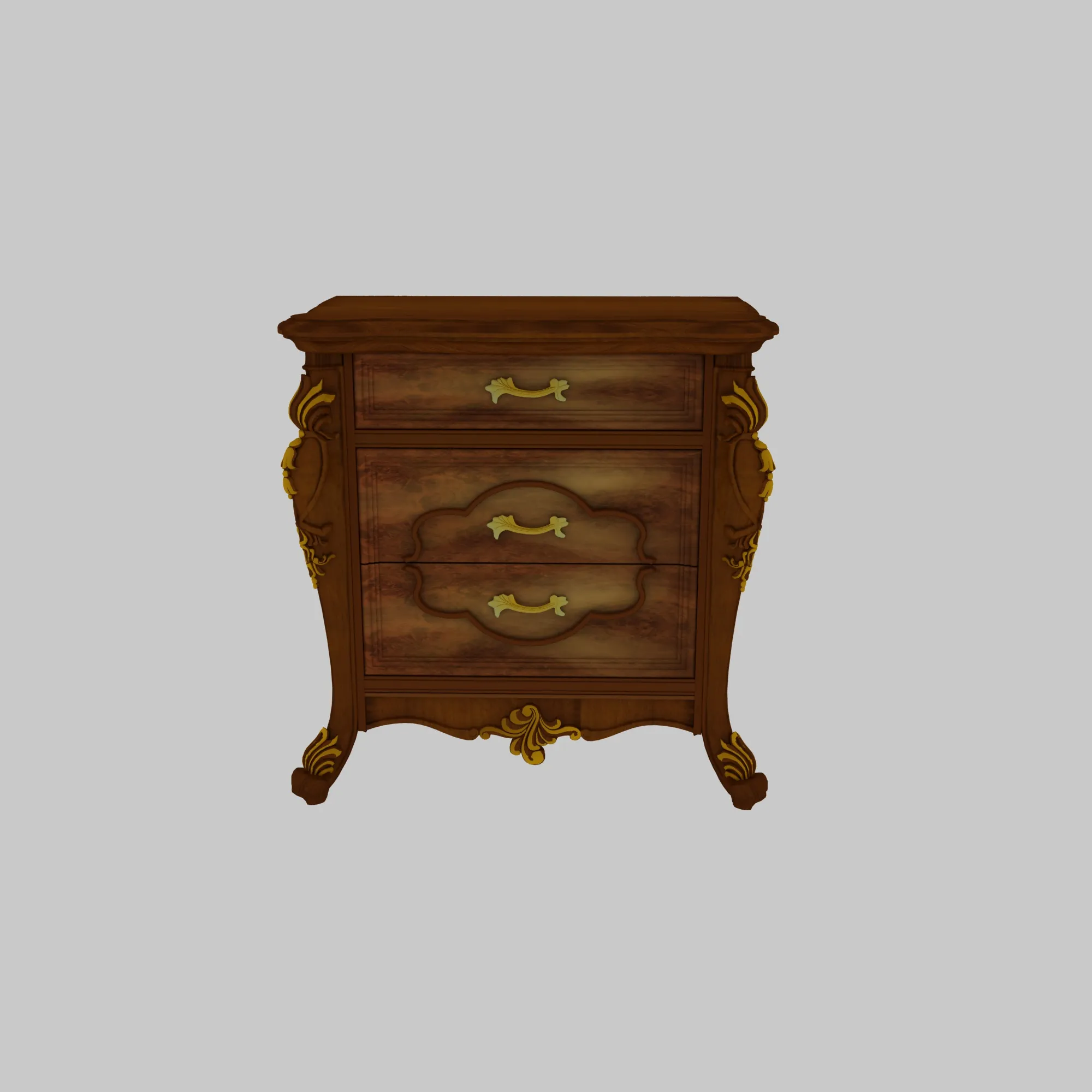 Nightstand 3D Model .c4d .max .obj .3ds .fbx .stl .blend 