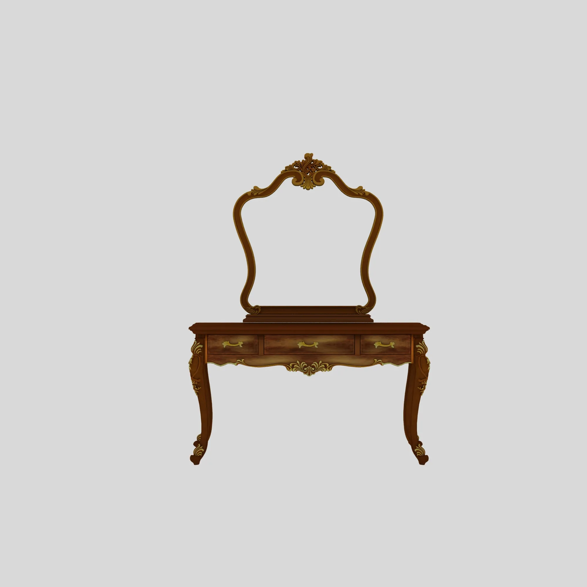 Dressing table 3D Model .c4d .max .obj .3ds .fbx .stl .blend 
